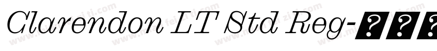 Clarendon LT Std Reg字体转换